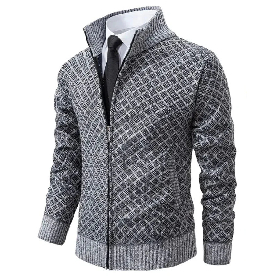Élanford | Chaqueta Premium de Punto con Cremallera y Acabado Elegante